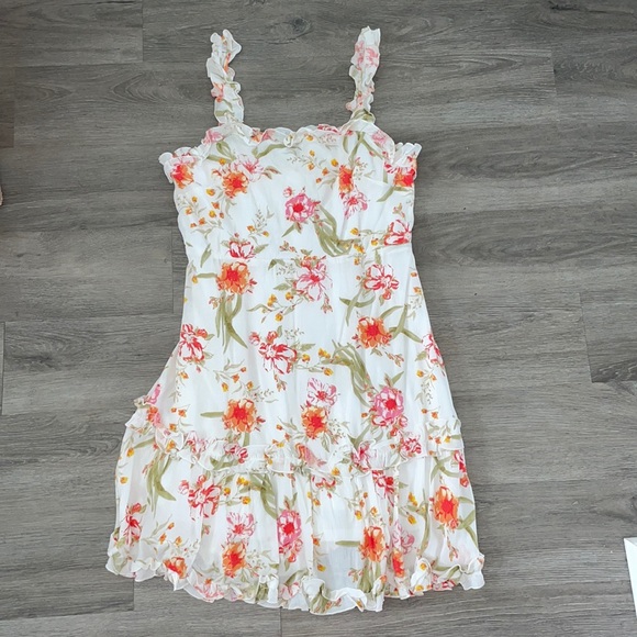 Pink Lily “Life is Beautiful” floral dress sz L - Picture 4 of 8